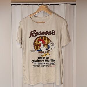 Roscoe's House of Chicken 'n Waffles Graphic Tee - Cream with Multicolor Print